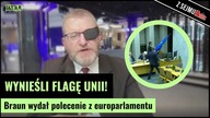 Sceny w Sejmie.  Braun: Wyprowadźmy tę flagę