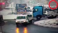 AutoSzkodniki #38  BMW dachuje, tir pod prąd i auto pod lodem.  Nagrania policji