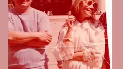 Znana dziennikarka Alwida Bajor.  Wilno, Plac Katedralny, lata 80.  XX w..