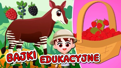 Zwięrzęta Afrykańskie - Owoce Leśne - Dary jesienni - FILMY EDUKACYJNE dla dzieci po polsku