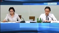 Ewa Kopacz - gra w pomidor na przesłuchaniu