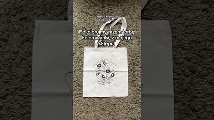 Pomalujmy razem torbę kolorowankę z mojego sklepu