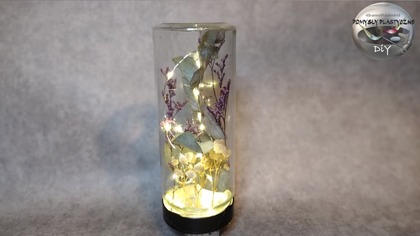 Jak zrobić lampion z kwiatami ze słoika - Pomysły Plastyczne DiY