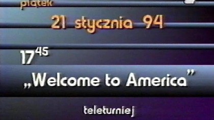 TVP2/PTV Poznań - Przejście na pasmo nocne (20/21. 01. 1994)