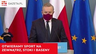Minister Gliński: Otwieramy sport na zewnątrz, stoki i baseny