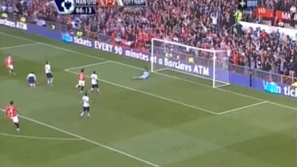 Premier League sezon 2008/2009 Man Utd 2-2 Tottenham Rooney