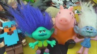 Trolls Peppa Pig Minecraft vs Shredding Machine Crushing: Toys Destruction