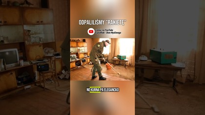 Odpalamy ruską Rakietę na urbexie  Całość na kanale#urbex #opuszczonemiejsca #fun #PRL #shorts