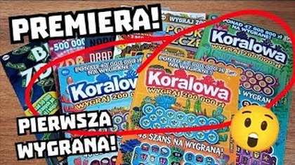 Zdrapki Lotto  NOWOŚĆ! 3 premierowe zdrapki KORALOWA!  Pierwsza wygrana! 
