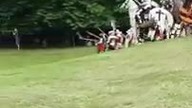 Inscenizacja bitwy pod Świecinem 1462 (pierwsze starcie)
