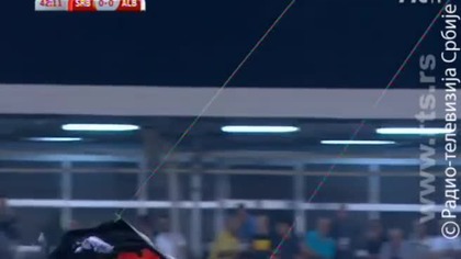 Mecz Serbia - Albania przerwany przy stanie 0-0