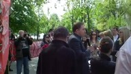 Protest przeciwko dyskryminacji Polaków na Litwie - maj 2015