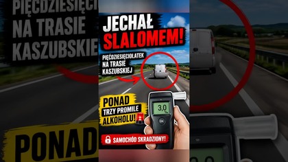  Slalom po ekspresówce.  Powód zachowania kierowcy szokuje.  #PolskieDrogi #Policja