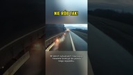 Wyprzedzanie poboczem i prosto pod ciężarówkę sekundy od tragedii  #dashcam #wypadek