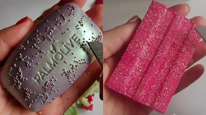 Soap Carving ASMR Relaxing Sounds no talking Satisfying ASMR Video #soapcarving #carvingsoap #sabulu