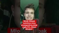 Młody chłopak wyśmiewa propagandową, rządową akcję Okiem Młodych #shorts