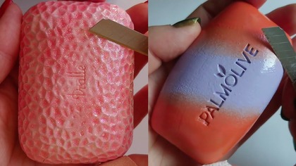 Soap Carving ASMR Relaxing Sounds no talking Satisfying ASMR Video #soapcarving #soapcuttingvideo