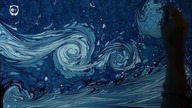 Malowanie na wodzie obrazu van gogha