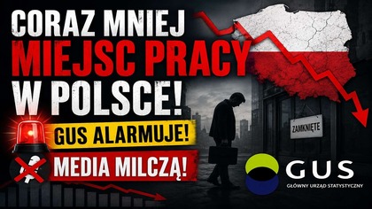 Coraz mniej miejsc Pracy w Polsce! GUS Alarmuje! Media milczą!