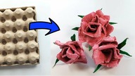 Jak z opakowań po jajkach zrobić przepiękne róże? DIY Niesamowity recykling