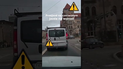Jazda na czerwonym świetle na wprost #shorts #rikordwidjo