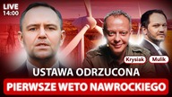 PILNE! PIERWSZE WETO NAWROCKIEGO.  TUSK ODPOWIADA SZANTAŻ RZĄDU CZY OBLANY EGZAMIN? - NA ŻYWO
