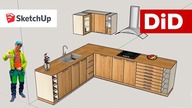 SU10. Projekt kuchni w SketchUp w 5 min. Czy to możliwe?