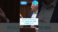 ROSATI WYŚMIEWA PIS: NIE UMIECIE DODAĆ 2+2 #shorts