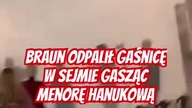 Skandal w sejmie! Braun odpalił gaśnicę