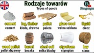 Rodzaje towarów i usług transport angielski dla kierowców ciężarówek - Types of goods in English