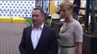 Anita Werner i Kamil Durczok na konferencji stacji TVN