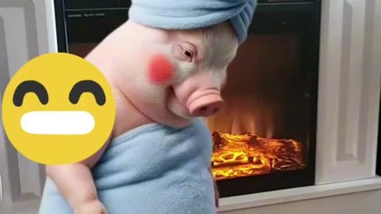 pig shower #pig #fun #true #trueman #życie