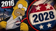 Simpsonowie pokazali rok 2028.  Spójrz na przypinkę Homera