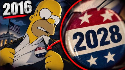 Simpsonowie pokazali rok 2028.  Spójrz na przypinkę Homera