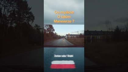 Chwila nieuwagi czy czyste ryzyko? Wysepka i wjazd na czołówkę! #droga #uwaga #kierowcy