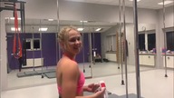 Mój trening Pole Dance na wolnej sali.  My training Pole Dance