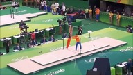 Rio 2016: Bolesny upadek gimnastyka
