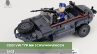 COBI Druga Wojna Światowa | 2403 --- VW Typ 166 Schwimmwagen --- budowanie
