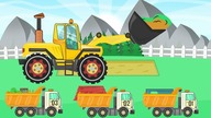 Budowa domu dla lalek - Construction of a House with a Red roof | Street Vehicles for Babies 