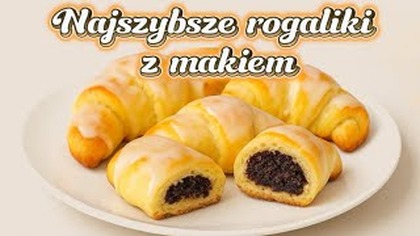  Szybkie rogaliki z makiem  miękkie, puszyste i gotowe w 20 minut!  Ten przepis to HIT! 