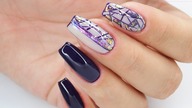 Cosmic geometric nails art tutorial / Allepaznokcie / Colours by Molly