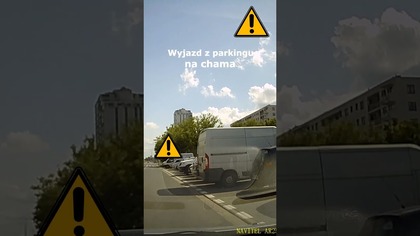 Wyjazd z parkingu na chama #shorts #rikordwidjo