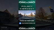 Jazda z telefonikiem w ręku na zakręcie #polscykierowcy #shorts