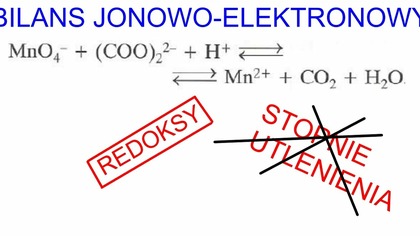 REDOKS MnO4^(-) + (COO)2^(2-) + H^(+)  Mn^(2+) + CO2 + H2O BEZ STOPNI.  #chemia #chemistry