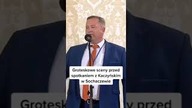 Groteskowe sceny przed spotkaniem z Kaczyńskim w Sochaczewie