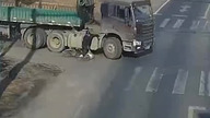 Nieprawdopodobne szczęście rowerzysty