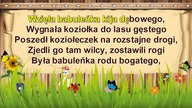 Karaoke dla dzieci Była babuleńka linia melodyczna