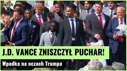 J. D.  Vance zniszczył puchar na oczach Trumpa! | Gazeta.pl