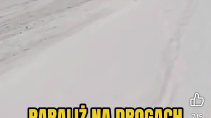 Zimowy paraliż w Słupsku #słupsk #zima #2026 #automobile