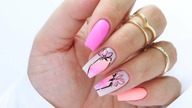 Summer geometric nails art tutorial / Gabrielle Nails Charbonne